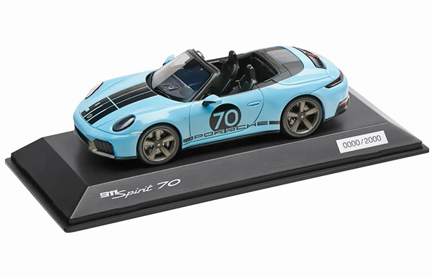 1/43 -911 Spirit 70 Scale Model - Meissen Blue : Suncoast Porsche